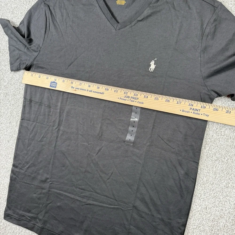 NEW‎ Polo Ralph Lauren Men's Charcoal Gray Cotton V-Neck T-Shirt